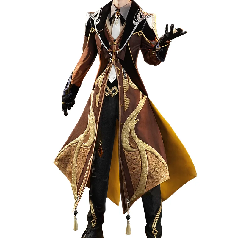 

Anime Game Genshin Impact Cosplay Zhongli Costume Zhong Li