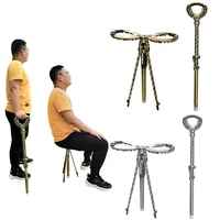 folding cane seat aluminum alloy outdoor camping cane stool 85 99cm telescopic trekking walking stick baton hiking crutch chair