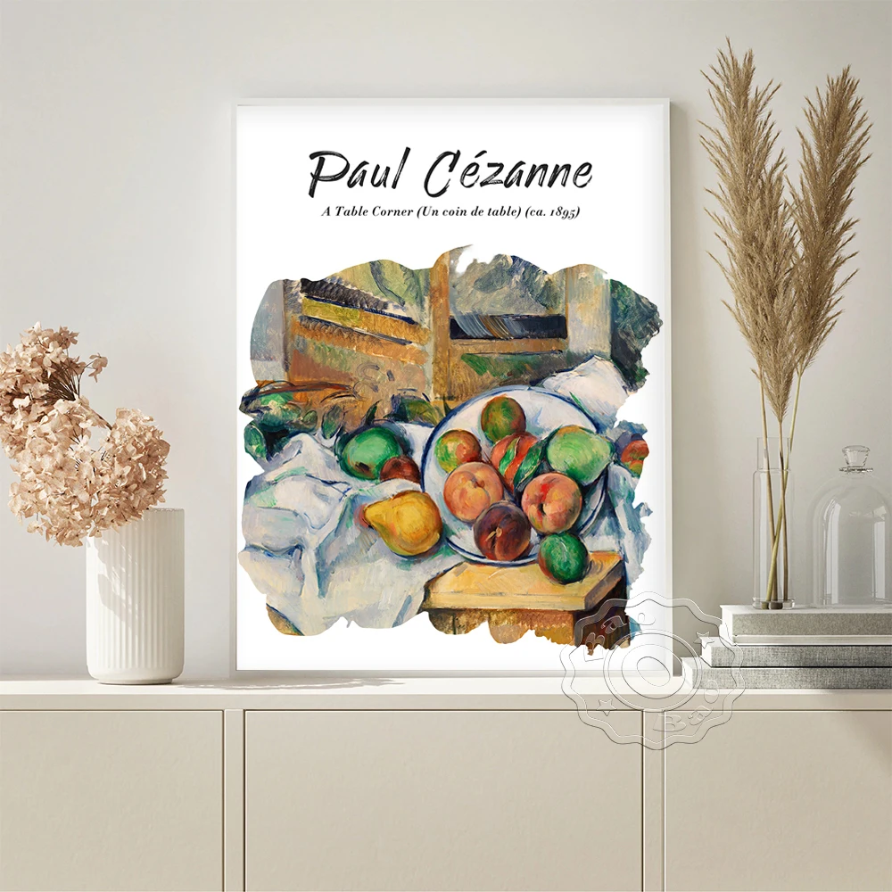 

Paul Cezanne Exhibition Museum Vintage Art Prints Poster A Table Corner Canvas Painting Bedside Background Wall Stickers Decor