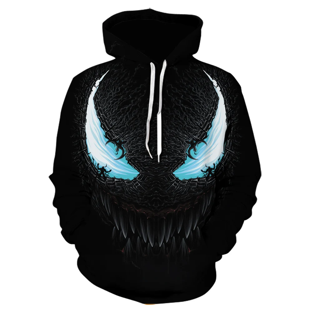 

2021 new hoodie movie venom 3D printing spider anime men's and women's fashion tops streetwear sweatshirts