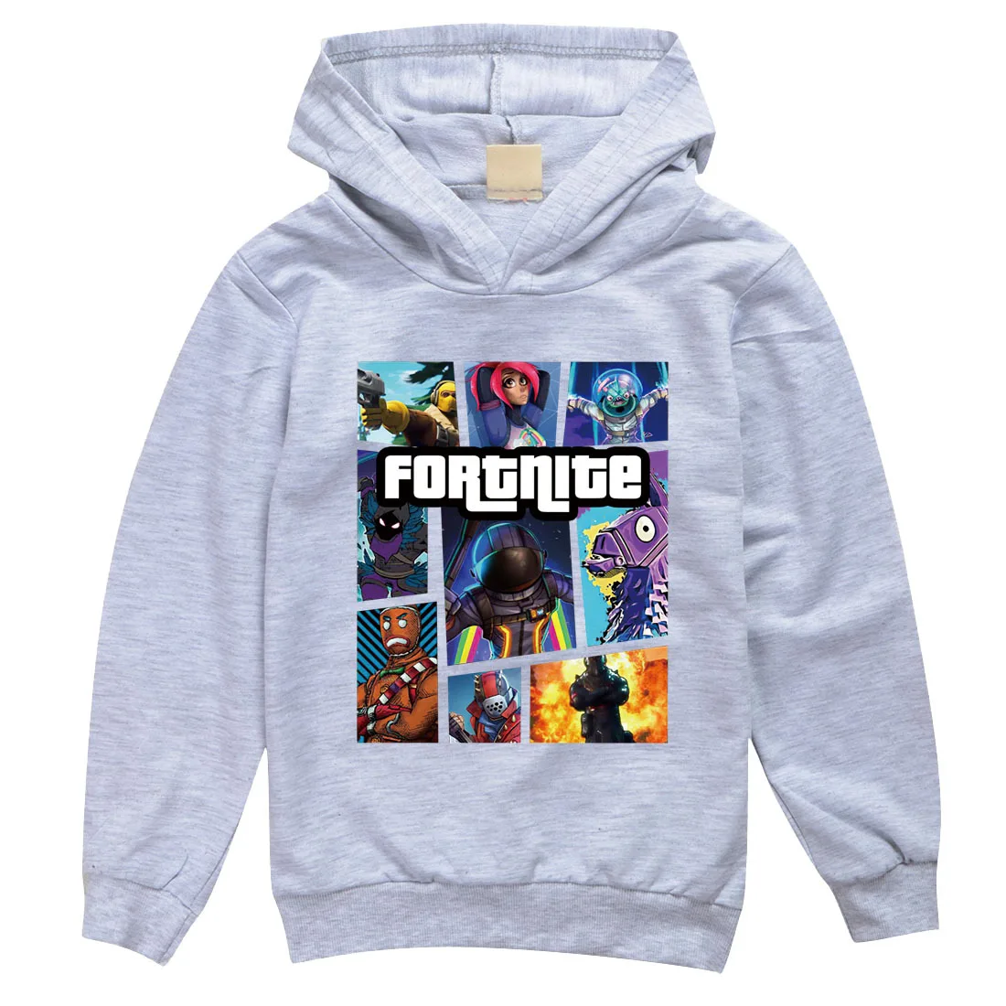 Детские толстовки Fortnite Детская толстовка с принтом в виде игры капюшоном уличном