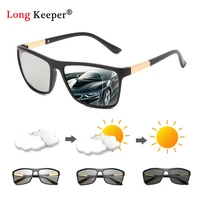 longkeeper photochromic polarized sunglasses men discoloration eyewear anti glare uv400 glasses driving goggles oculos de sol
