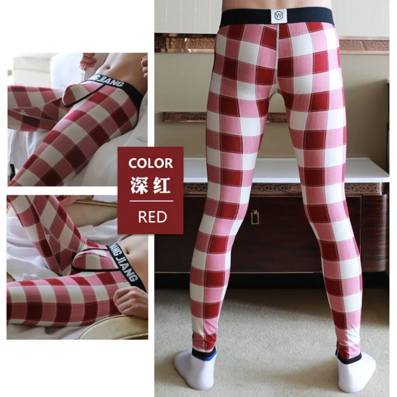 

Hot Thermal Underwear Winter Warm Pants Men Long Johns Cotton Printed Thermal Leggings Cotton Tights Leggings Clothes For Men