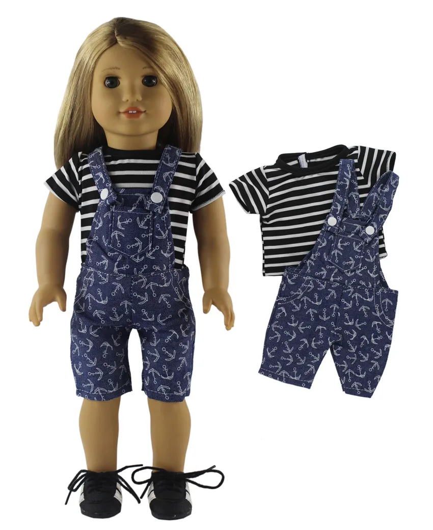 1 PCS Clothes-A7 1 комплект одежды для куклы 18 дюймов американская кукла Битти Детская кукла ручной работы модная Милая одежда A04 - Цвет: 1 PCS Clothes-A7