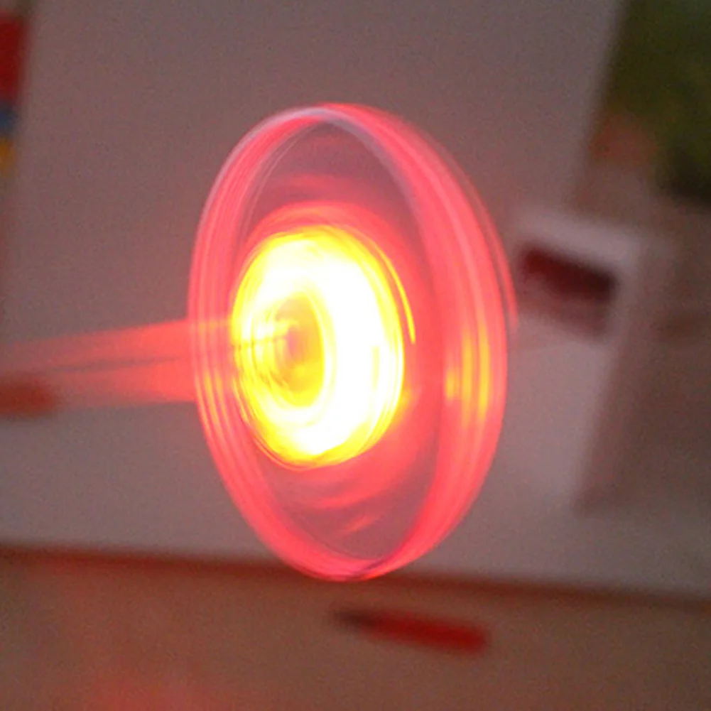 

Led Random Color Night Children Pull Plastic Fitness Gift Toys Spinning Flash Flywheel