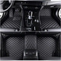 5 seat leather car floor mats fit 98 car model for toyota renault kia volkswage honda bmw benz accessories foot mats