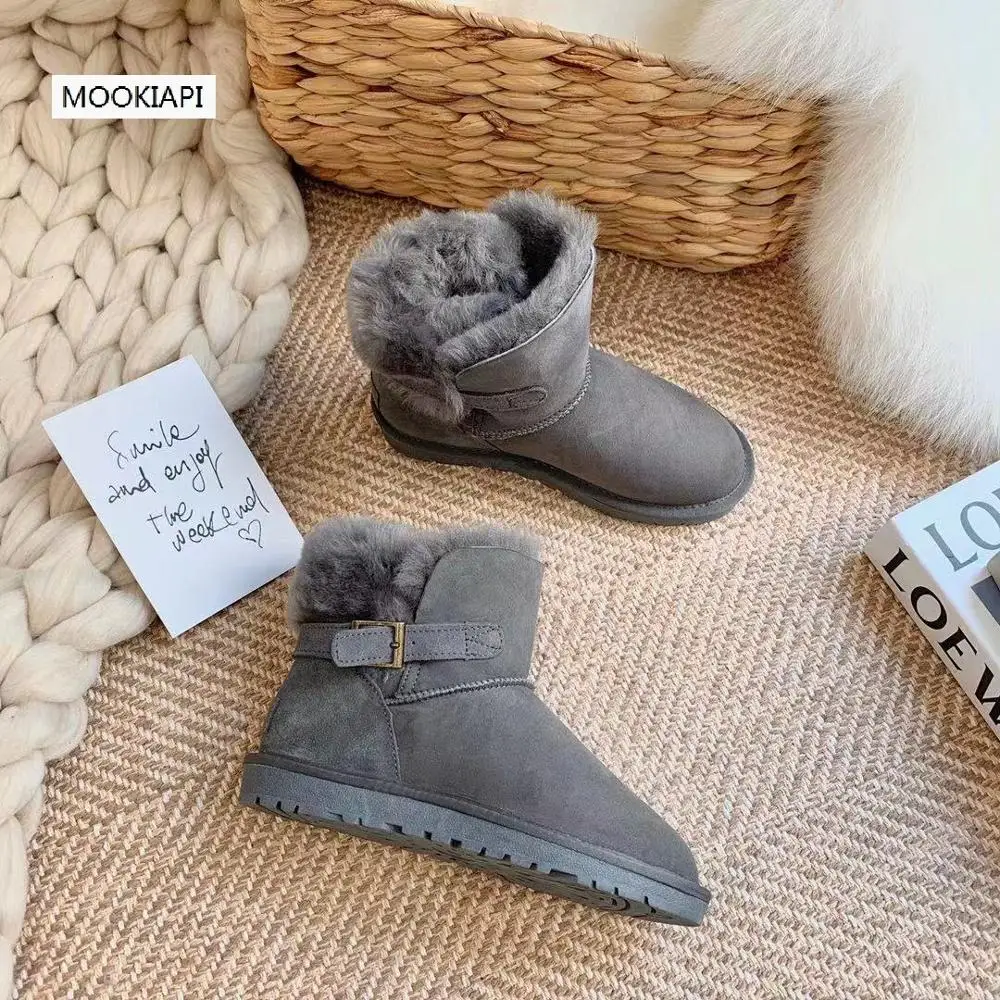 2019 г. Австралийский бренд зимние сапоги высокого качества Натуральная Овчина