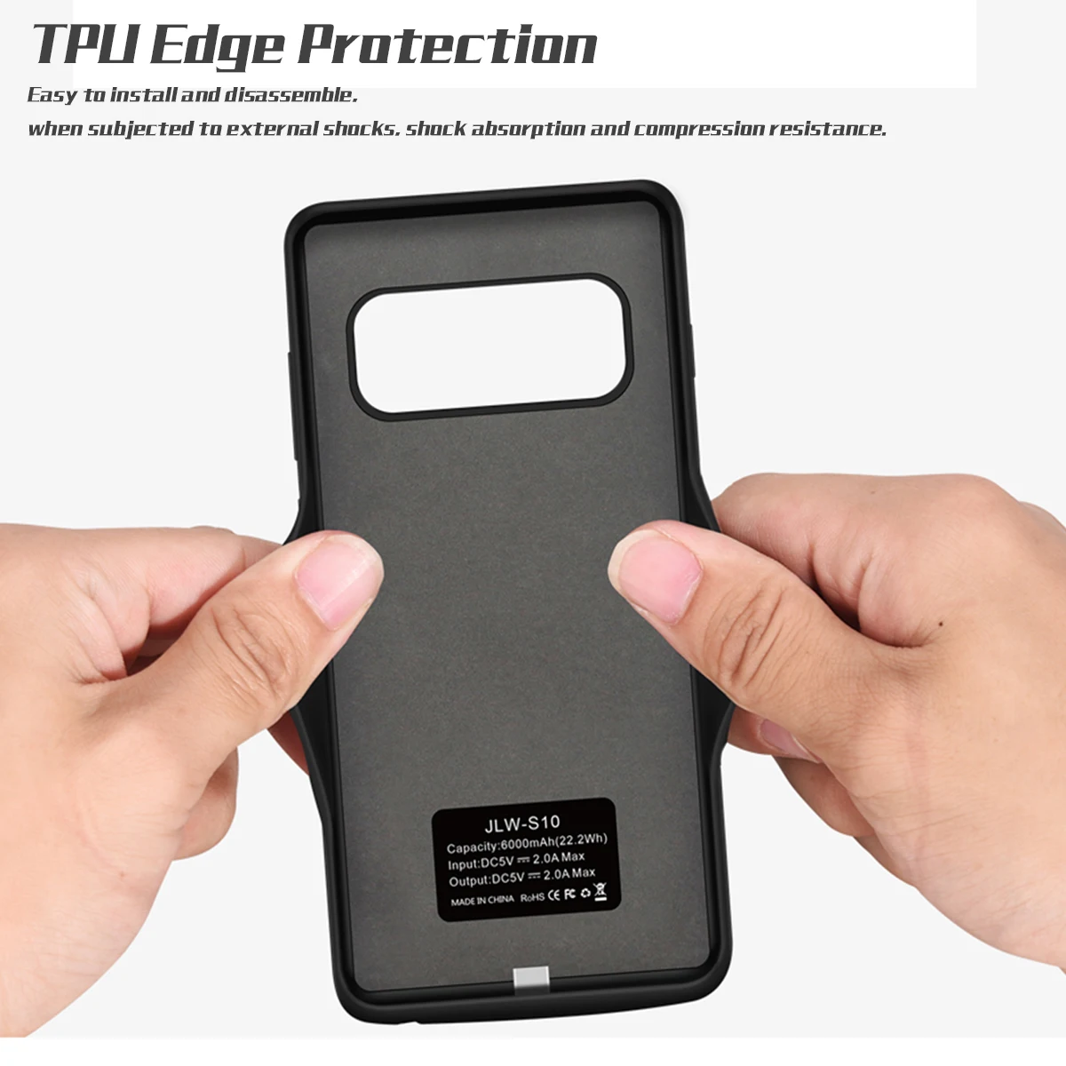 For Samsung Galaxy S10 Battery Charger Case 6000mAh Slim External Portable Protective PowerBank Charging | Мобильные телефоны и