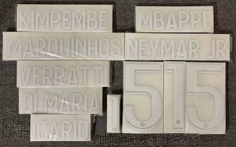 

2021-2022 Neymar JR Mbappe Di Maria Nameset Icardi Kimpembe Verratti Marquinhos Printing Custom Any Name Number