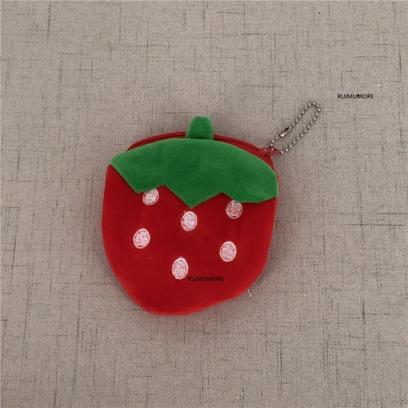 Прибл. 8-22 см Плюшевый Кошелек с фруктами 3 размера новый плюшевый в виде клубники