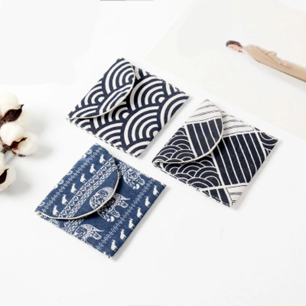 Холщовые гигиенические прокладки посылка сумки подгузник для девочек