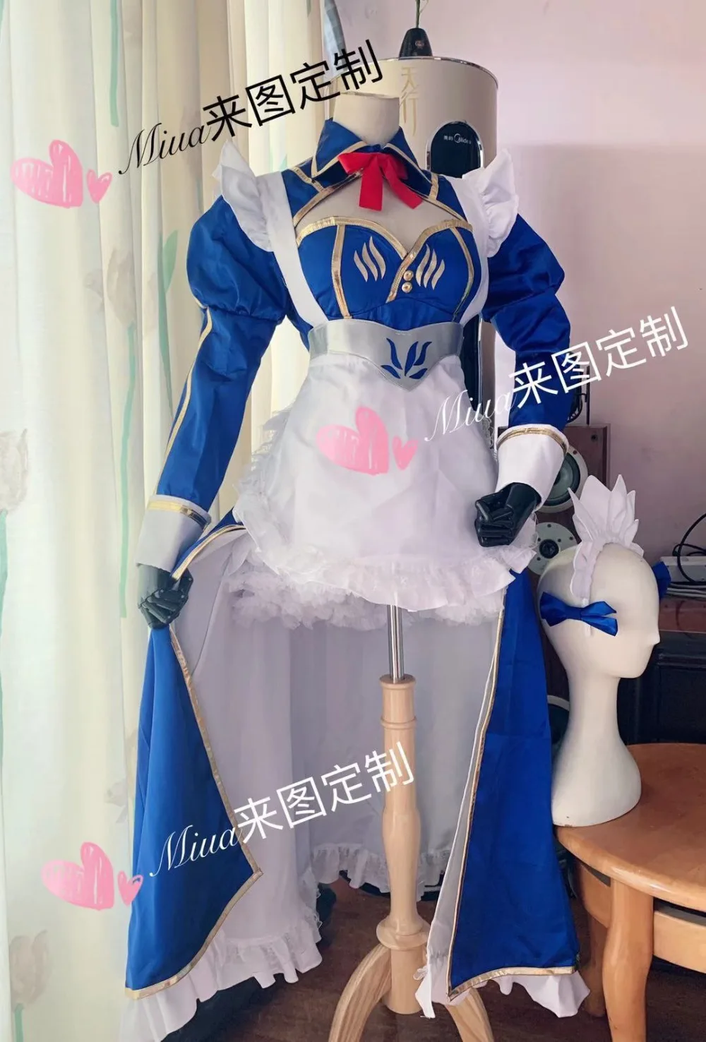 [По индивидуальному заказу] аниме Fate/Grand Order Altria Pendragon наряд горничной платье косплей костюм женщины Хэллоуин Карнавал
