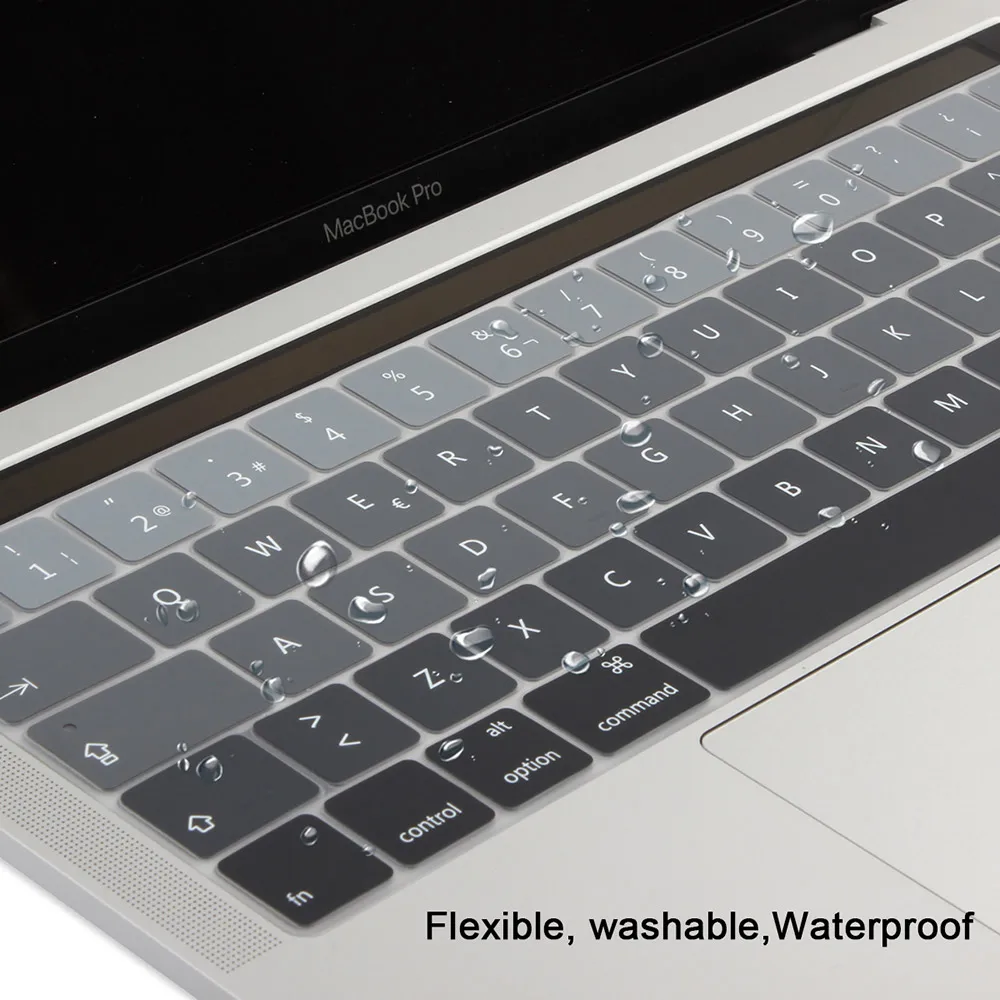 Чехол с испанской клавиатурой градиентный цвет для 2016/2017/2018 MacBook Pro Retina 13 &quot15&quot