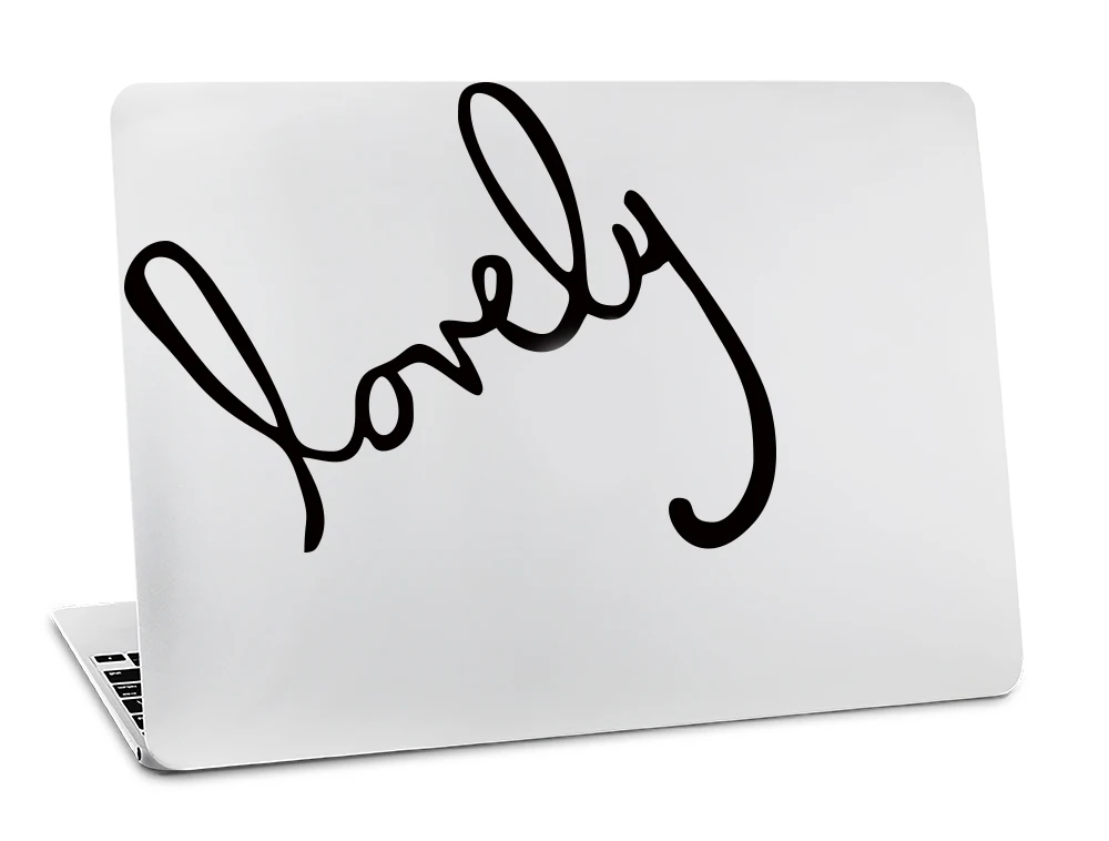 T3005 Любовный текст силуэт наклейка с символом для Macbook Skin Air 11 13 Pro 13 15 17 retina для ноутбука Apple клавиатура виниловая белая наклейка - Цвет: T3005