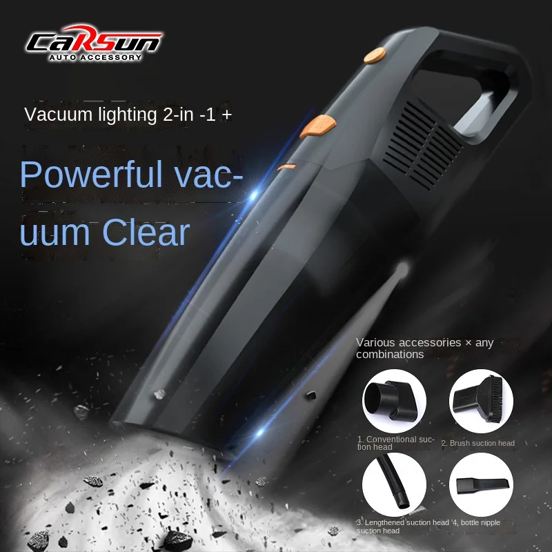 

Carsun Vehicle Mounted 12v High-power Vacuum Cleaner Portable Cigarette Butts Usb Wireless shop vacuum