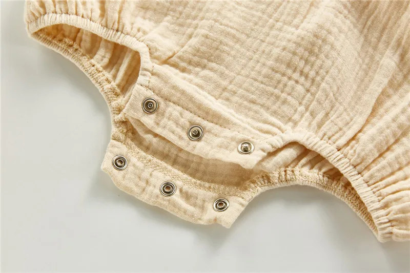 

Newborn Infant Jumpsuit Autumn baby long-sleeved girl rompers with embroidery square neck 0-24 months baby girl cotton romper