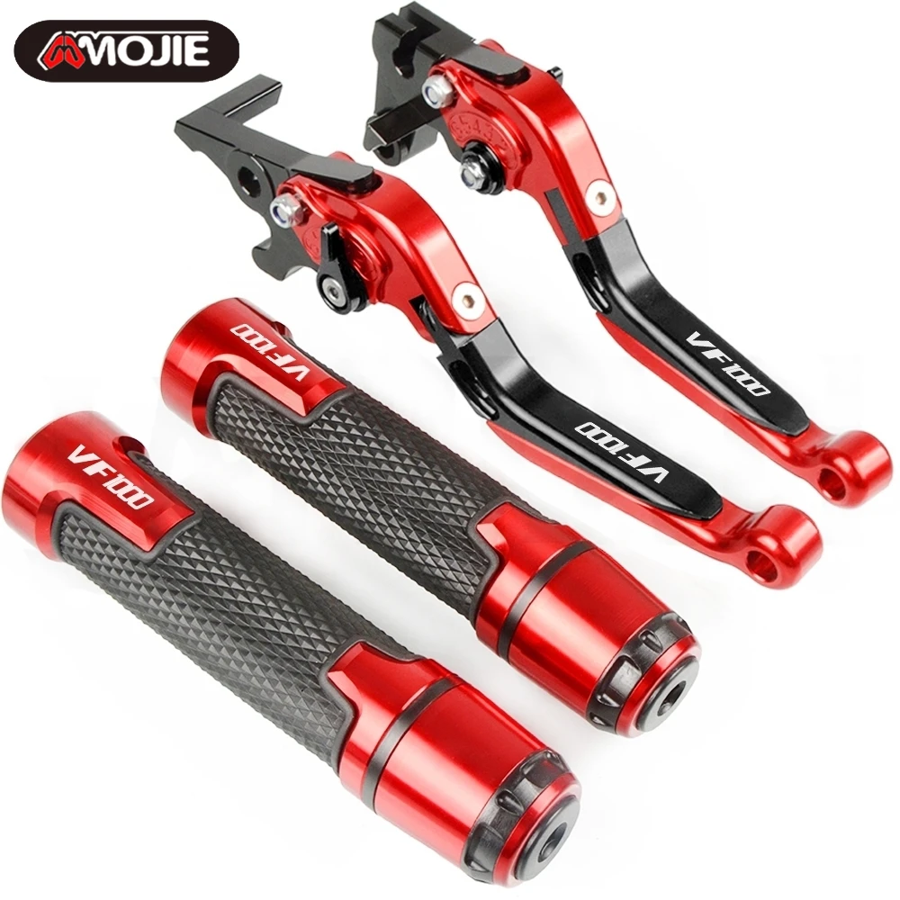 

For HONDA VF1000 1984 1985 1986 1987 1988 Motorcycle Accessories Extendable Brake Clutch Levers and Handlebar Hand Grips ends