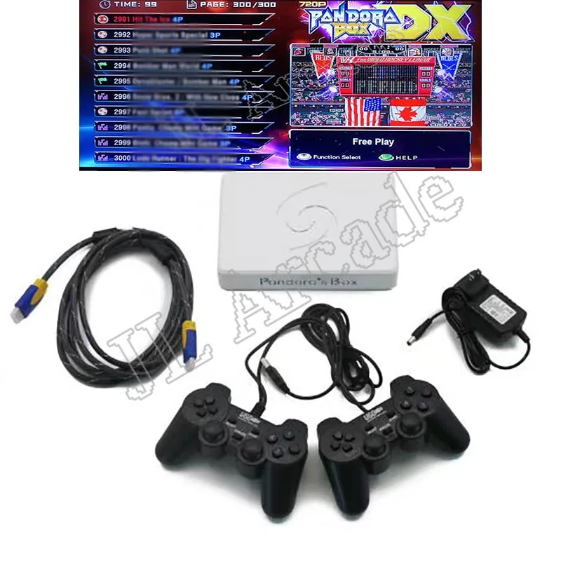 

Orginal Pandora Box DX Wired Wireless Gamepas Set USB Joypad Controller 2 Player Arcade PCB 3000 in 1 Record High Score function