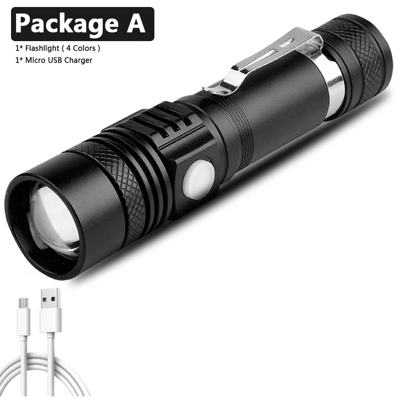 

Litwod USB перезаряжаемый LED фонарик 10 Вт
