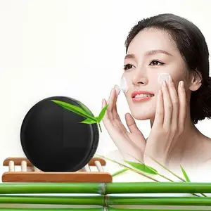 Natural Black Soap Bamboo Charcoal Flower Bath Handmade Skin Soaps Money Artisanal Face Acne Remedy Antiseptic Whitening So U0C6
