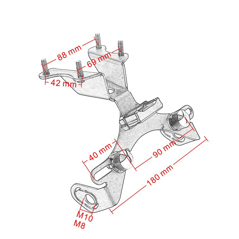 

For YAMAHA MT09 MT 09 2013-2016 MT10 MT 09 10 Motorcycle License Plate Holder License Bracket Tail Tidy Fender Eliminator Black