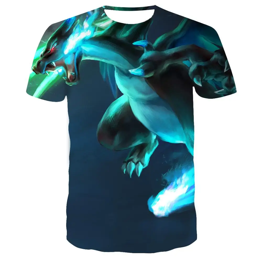 3D футболка с покемоном Пикачу для мужчин, camiseta, футболки с покемоном, футболка с покемоном, летние повседневные футболки, топы, одежда с рисунком из аниме, Прямая поставка - Цвет: tx-8183