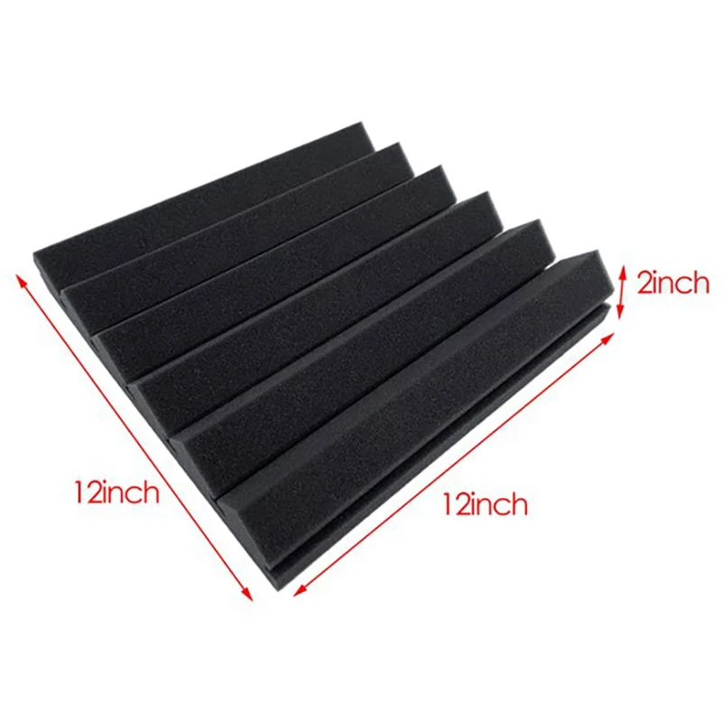 

6Pcs Acoustic Foam 30X30X5cm Acoustic Foam Panels for Studio KTV Soundproof Treatment Paint Pads Paper Wall Sticker