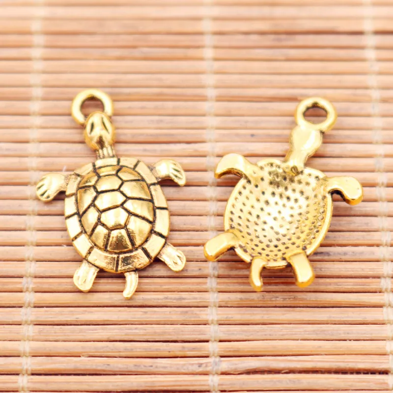20 шт. подвеска в виде черепахи 26 х17 мм