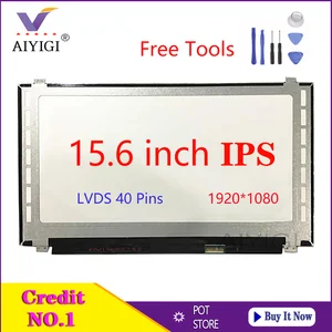 15 6 ips laptop lcd screen lp156wf4 slb5 slb6 slb7 slc1 slb2 slb3 slc2 led display matrix lvds 40pin fhd 1920x1080 free global shipping