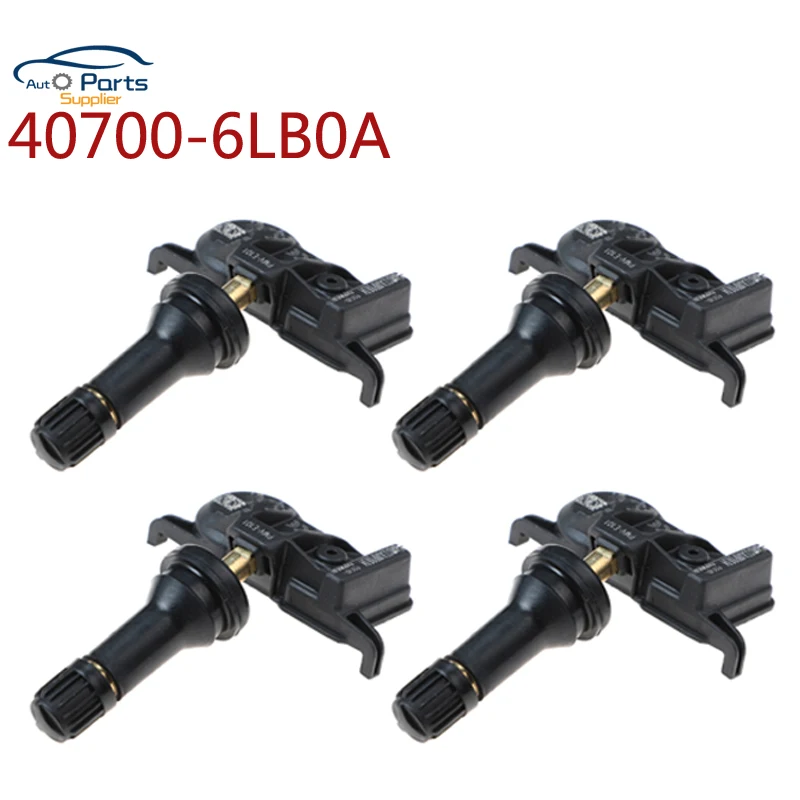 4 шт., новинка, датчик давления в шинах 40700-6LB0A TPMS для Nissan QX50 Titan 2016-2019 433 МГц 407006LB0A 40700-62B0A