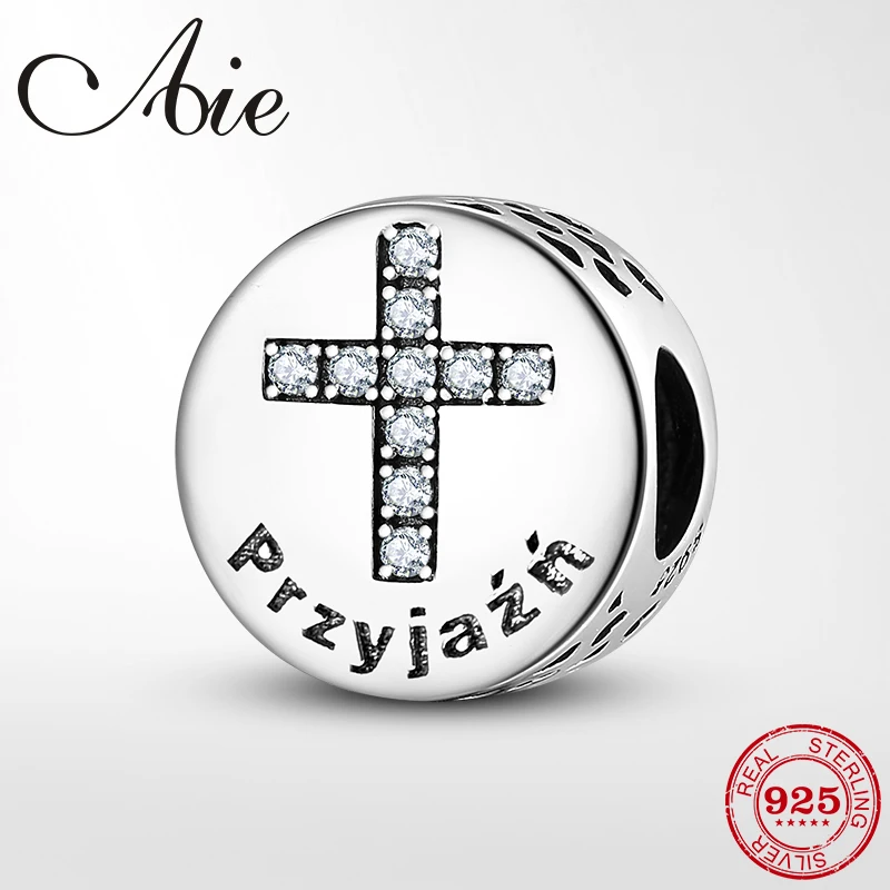 Символ дружбы искусственное серебро ослепительные четкие бусины CZ подходят для