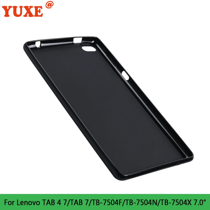 Чехол для планшета Lenovo TAB 4 7 дюймов 2017 года модели 7504 TB-7504F 7504N 7504X, задняя крышка из силикона TPU с защитой от падений.