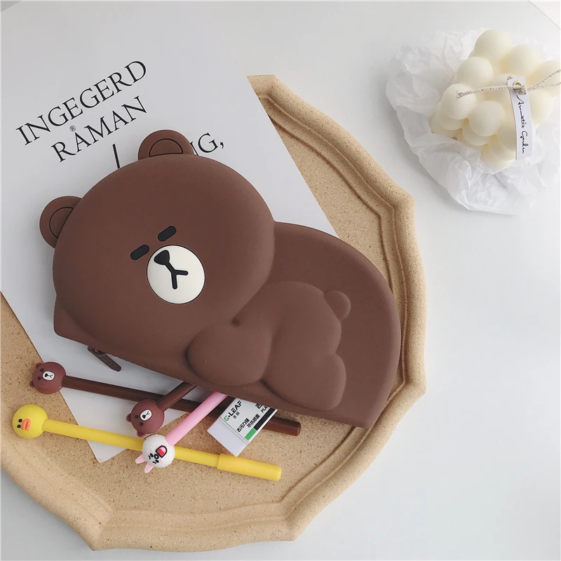 Милые косметички кавайный чехол для карандаша школьный пенал девочек и