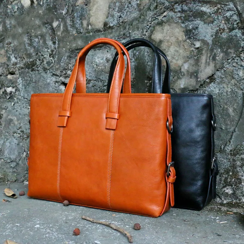 

2021 new tanned skin tree cream skin head skin graft men leather document hand the bill of lading shoulder bag entity