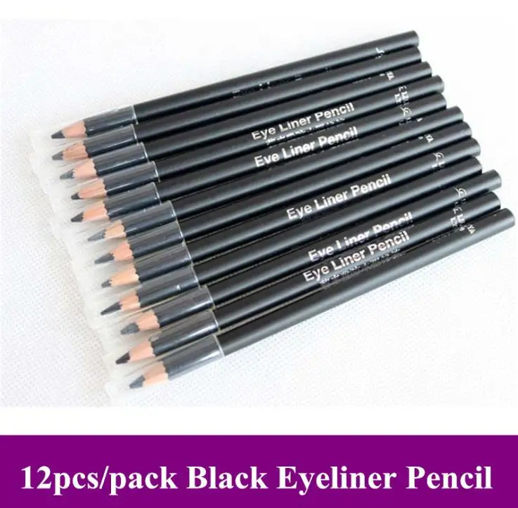 

Clearance 12PCS Black Waterproof Eye Shadow Liner Combination for Women Makeup Tools