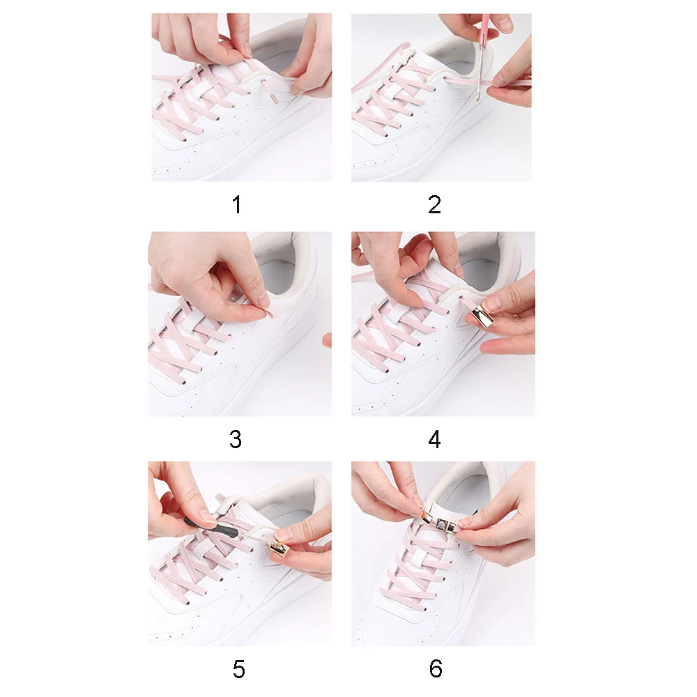 

1pair Shoelace Buckle Metal Shoelaces Magnetic Buckle Accessories Lace Lock Diy Sneaker Kits No Tie Lazy Shoe Laces Buckle