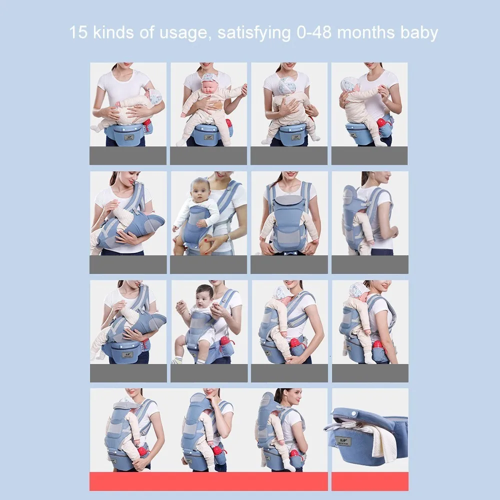 

Portabebe Baby Carrier Ergonomic Baby Carrier Infant Baby Ergonomic Adjustable Wrap Sling Chest Backpack 0-4 Years Kangaroo