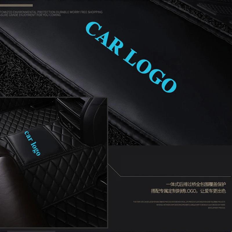 Проволочные коврики + кожаные автомобильные для honda badge accord 2003 2007 2019 crv 2008 city 2010 civic