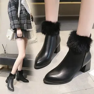

2021 Autumn Winter Women boots Knit Elastic Socks Boots square Toe Chunky Heel Boots Fashion Ankle Chelsea Boots