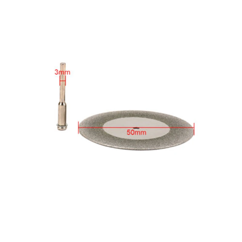 

2 Inch 50mm Mini Diamond Cutting Disc+1/8 Shank Saw Rotary Woodworking Tool Hot