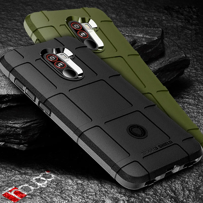 

Thouport Silicone Case For Xiaomi PocoPhone F1 Military Heavy Duty Protection Phone Cover For Xiaomi Poco F1 Case
