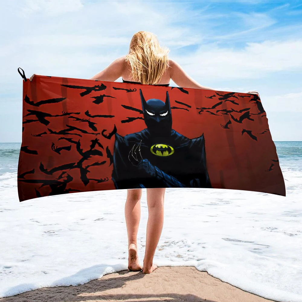 Полотенце банное из микрофибры с принтом супергероев | Спорт и развлечения