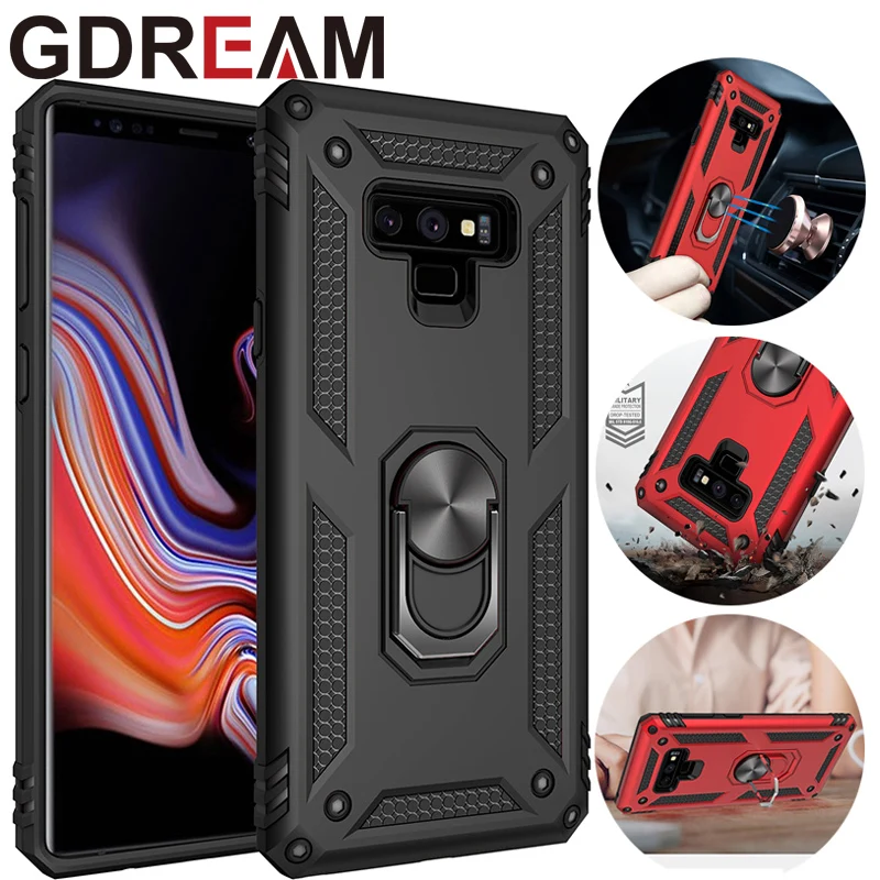 

Sergeant Armor Phone Case For Samsung Note 9 8 10 5G Shockproof Kickstand Protective Cover Back Case for Galaxy Note10 Plus Caso