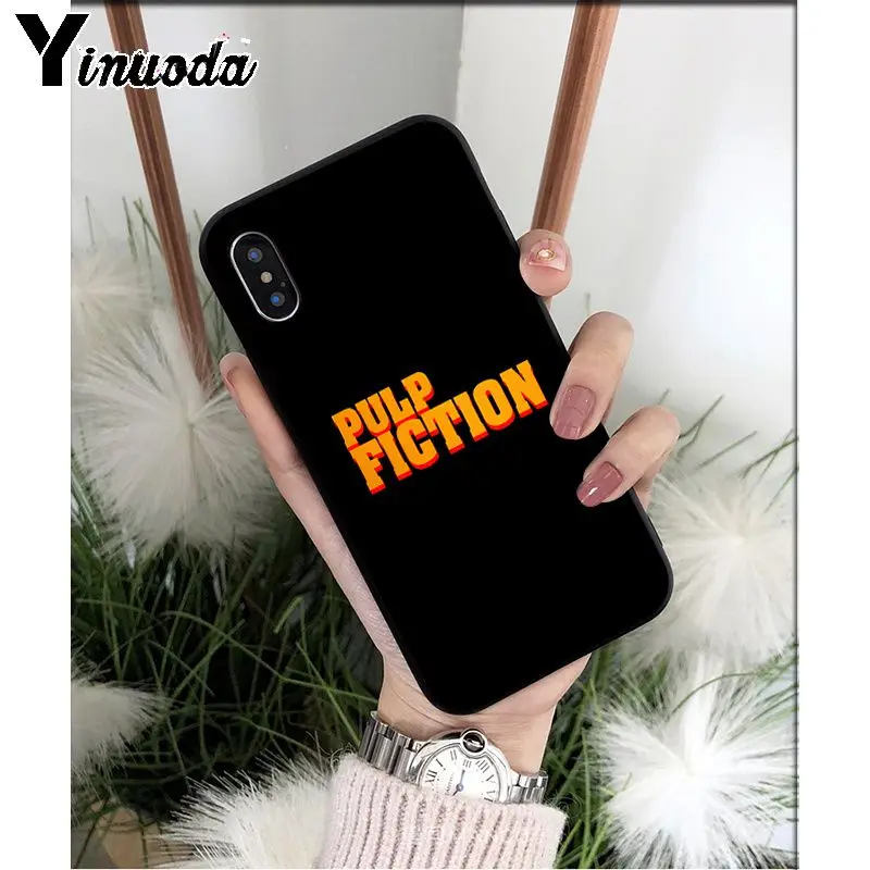 Yinuoda пульпа фантастика ТПУ Мягкий силиконовый чехол для iPhone X XS MAX 6 6S 7 7plus 8 8Plus 5 5S XR