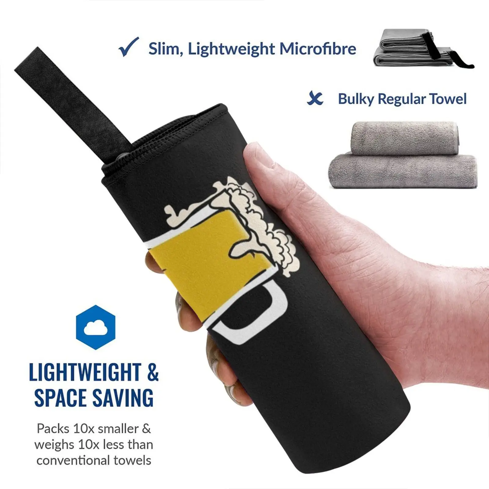 Мне нужно быстросохнущее полотенце для пива портативное спортивное ванны в