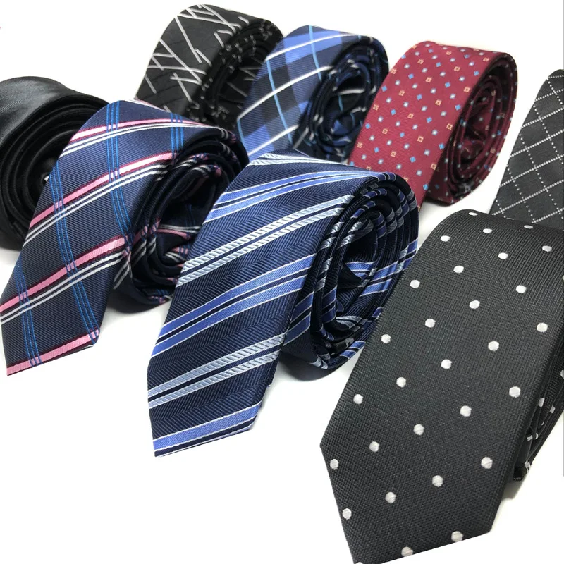 

Korean Style Tie Men's Business Casual Work 5cm Jacquard Narrow
