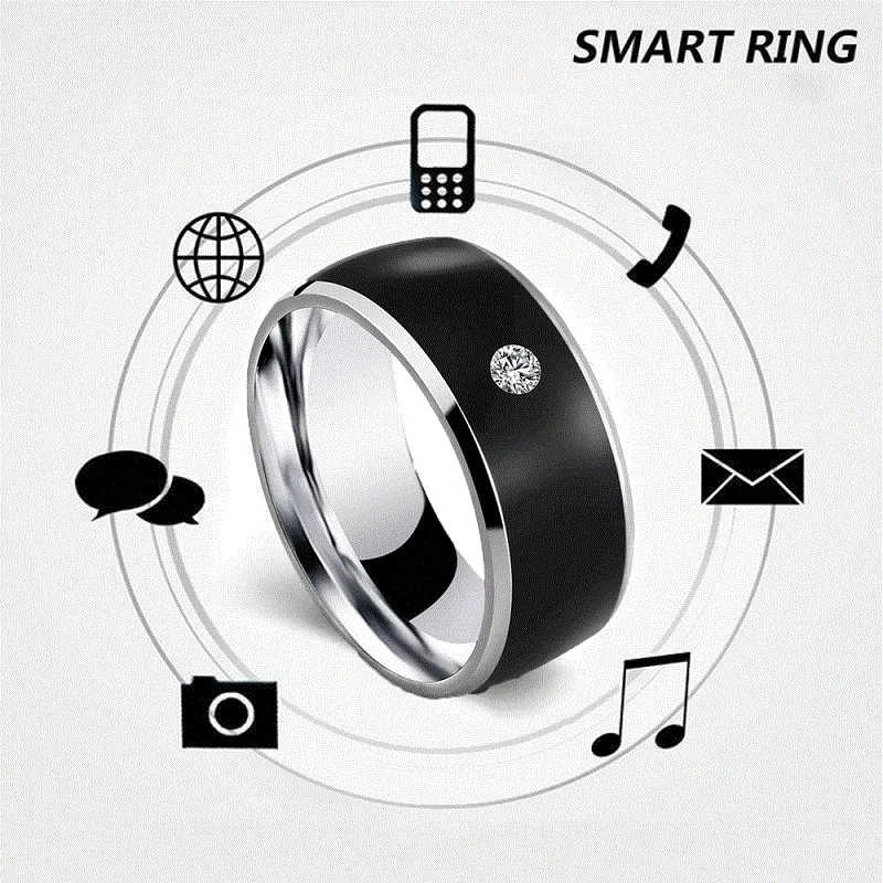 NFC умное кольцо модные аксессуары из титановой стали интеллектуальное