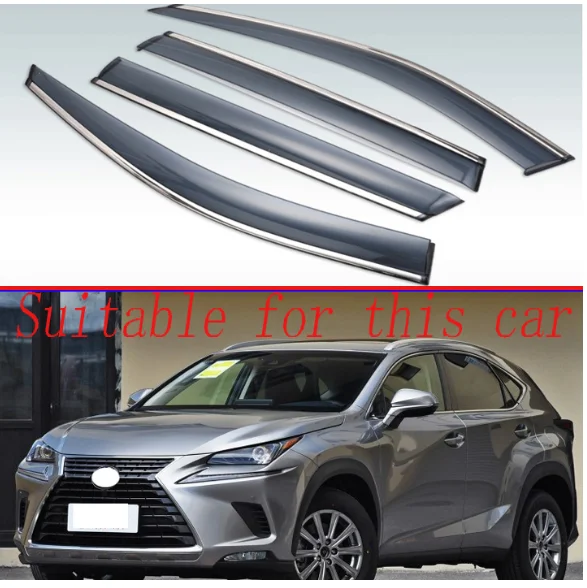 Для Lexus NX200T NX300H NX 2015 2016 2017 2018 пластиковый внешний козырек тенты окно защита от