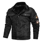 Мужские куртки и пальто, замшевая кожаная куртка в стиле ретро, мужская кожаная мотоциклетная куртка, теплое пальто с меховой подкладкой, зимнее бархатное пальто