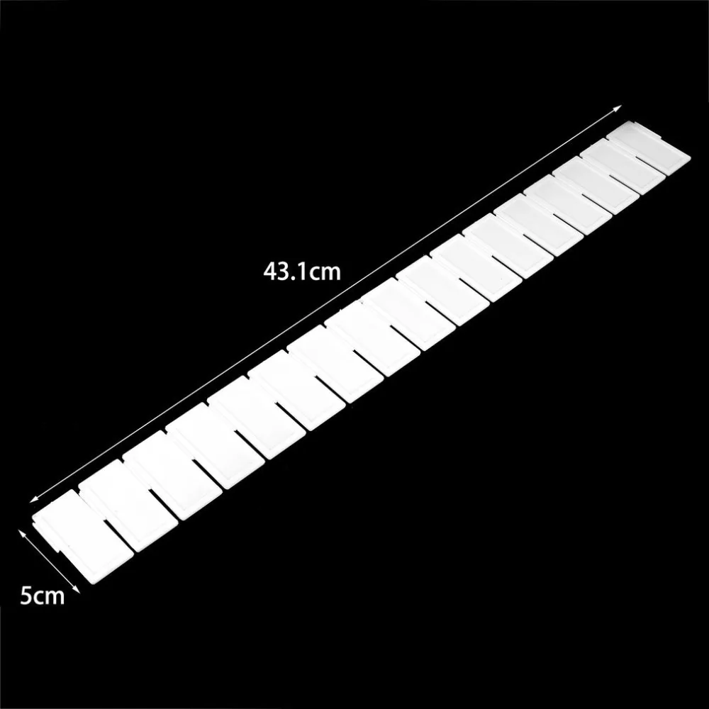 6Pcs Good Quality Practical Plastic DIY Grid Drawer Divider Household Office Necessities Storage Organizer Divider White